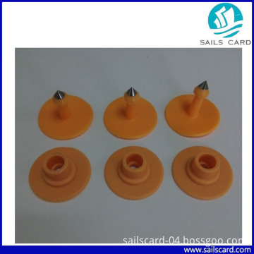 Salmon Color 30mm Animal Ear Tag for Animal Identification